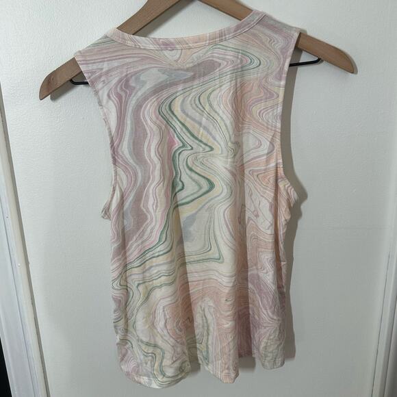 Old Navy Pink Swirl Pop UltraLite Sleeveless Active Tank Top Size Small Athletic - Picture 3 of 7